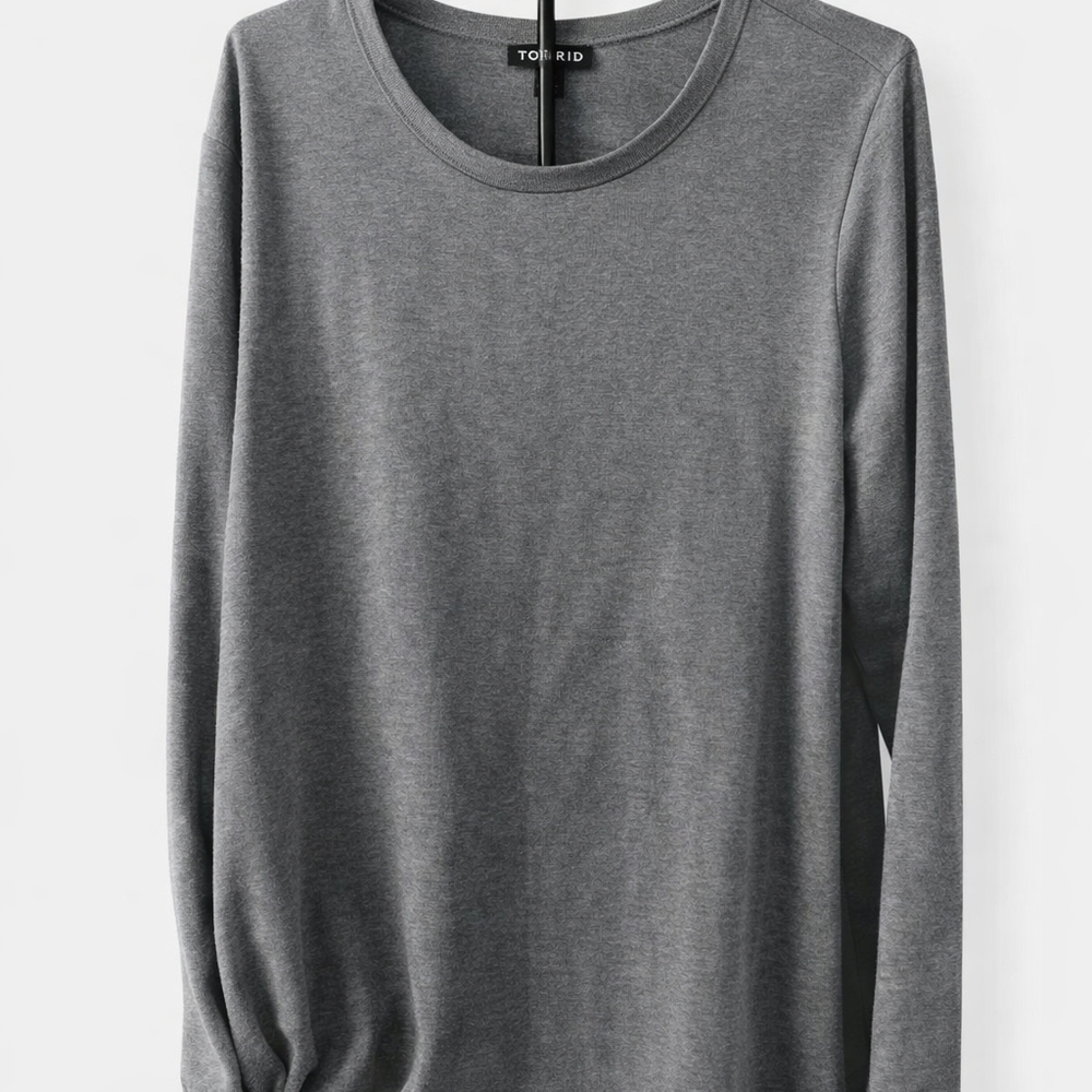 Torrid Charcoal Long Sleeve Tee